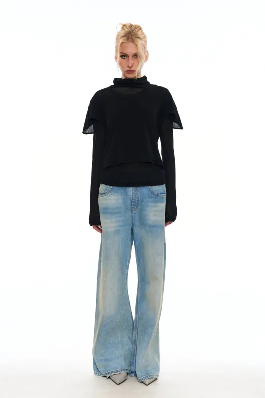 Anya Two-Piece Top in Black sold by PANN