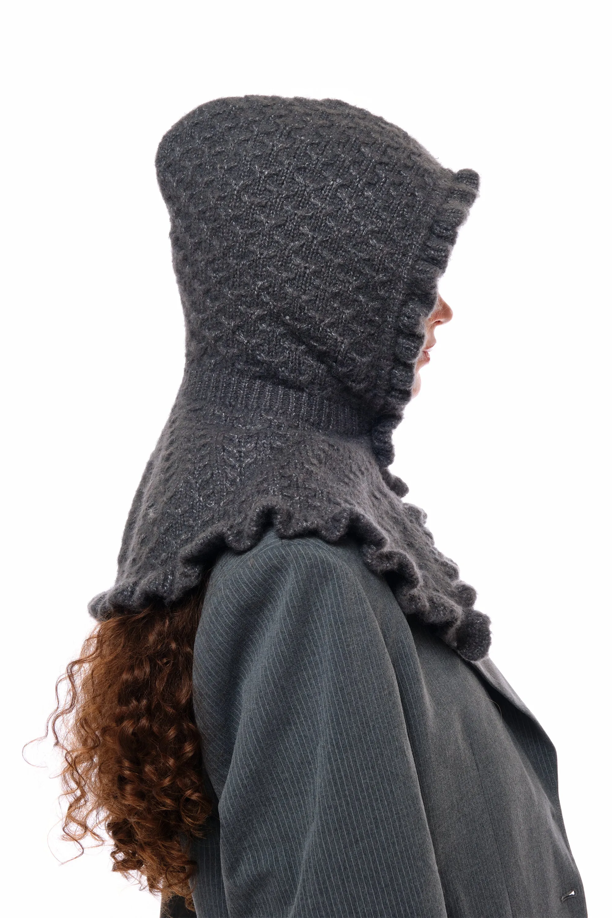 Sage Balaclava Hat in Gray sold by PANN product image thumbnail 3
