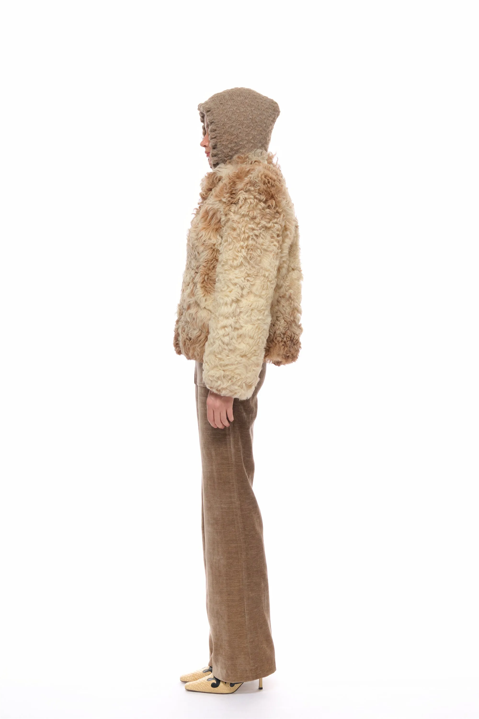 Sage Balaclava Hat in Brown sold by PANN product image thumbnail 4