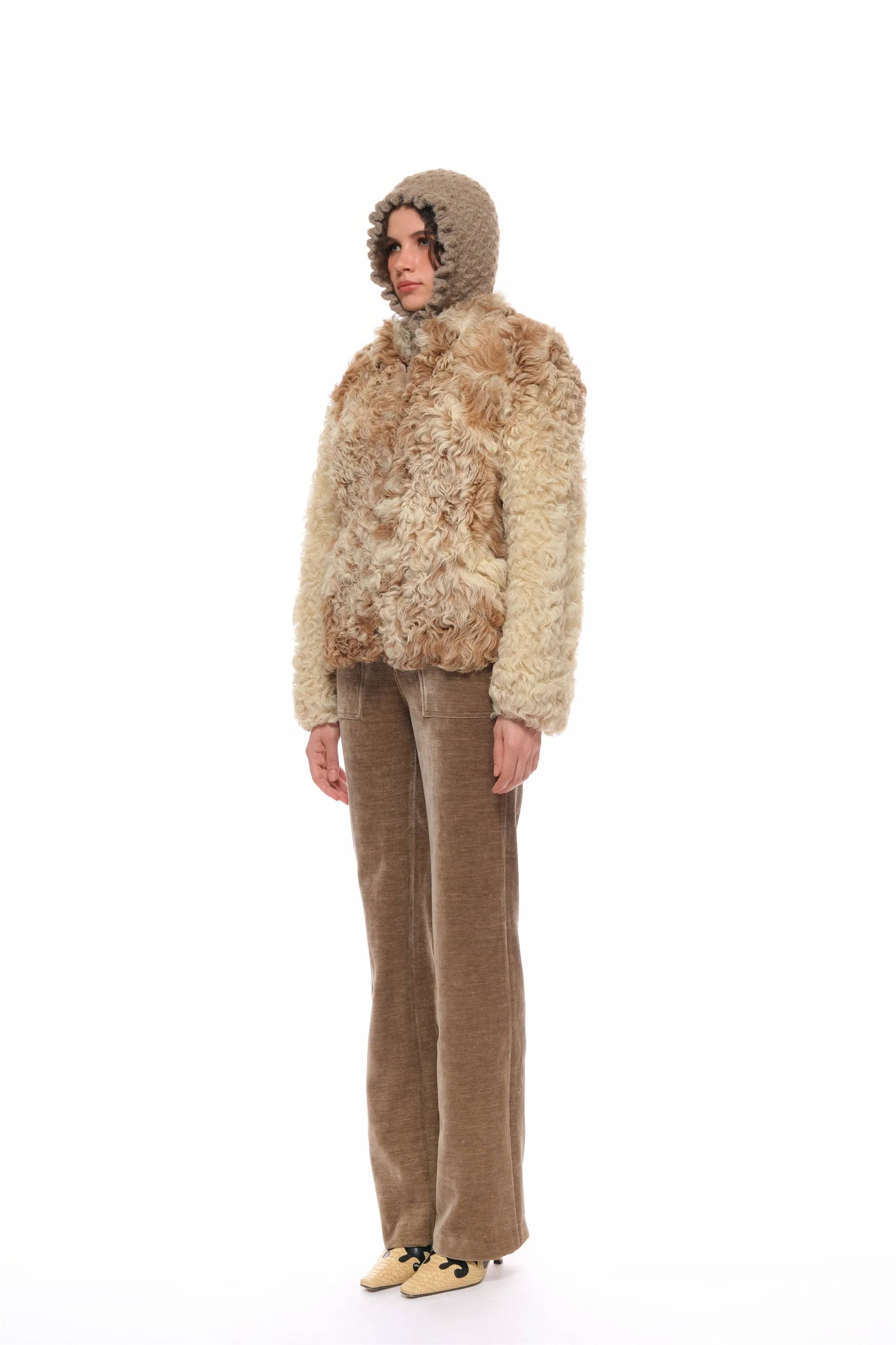 Sage Balaclava Hat in Brown sold by PANN product image thumbnail 3