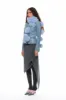 Bette Dreamy Pom-Pom Fur Scarf in Blue sold by PANN
