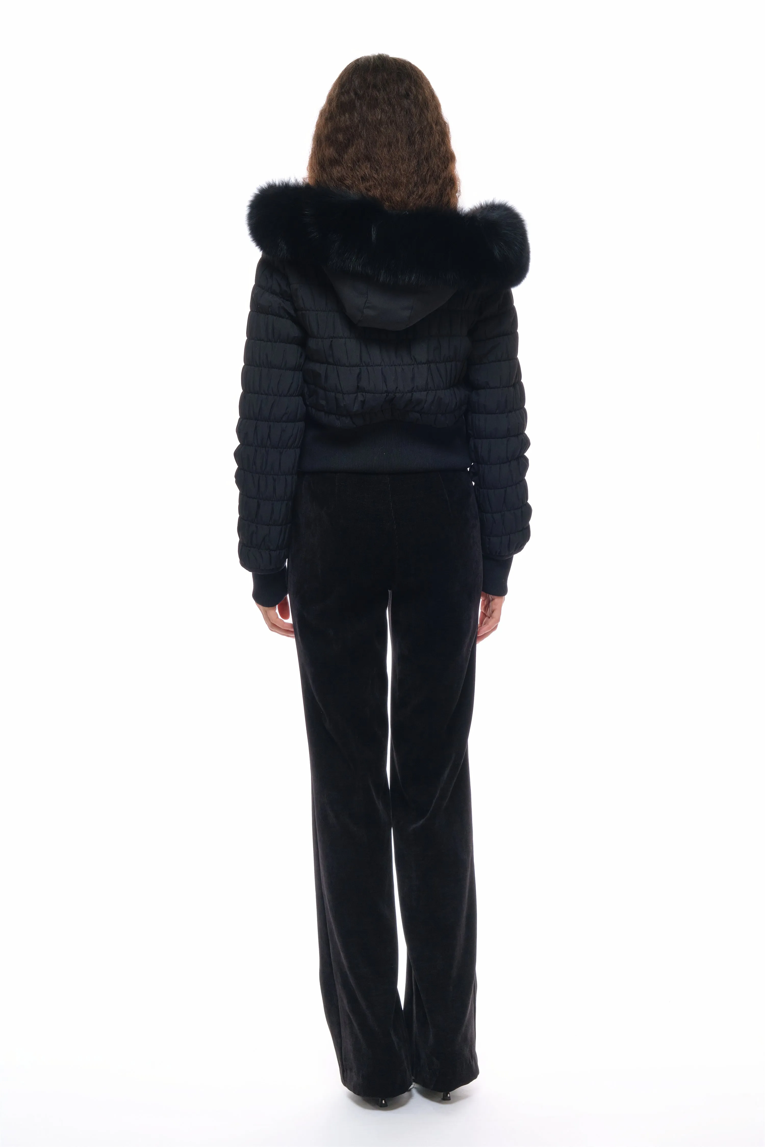 Iris Corduroy High-Waisted Pants in Black sold by PANN product image thumbnail 4