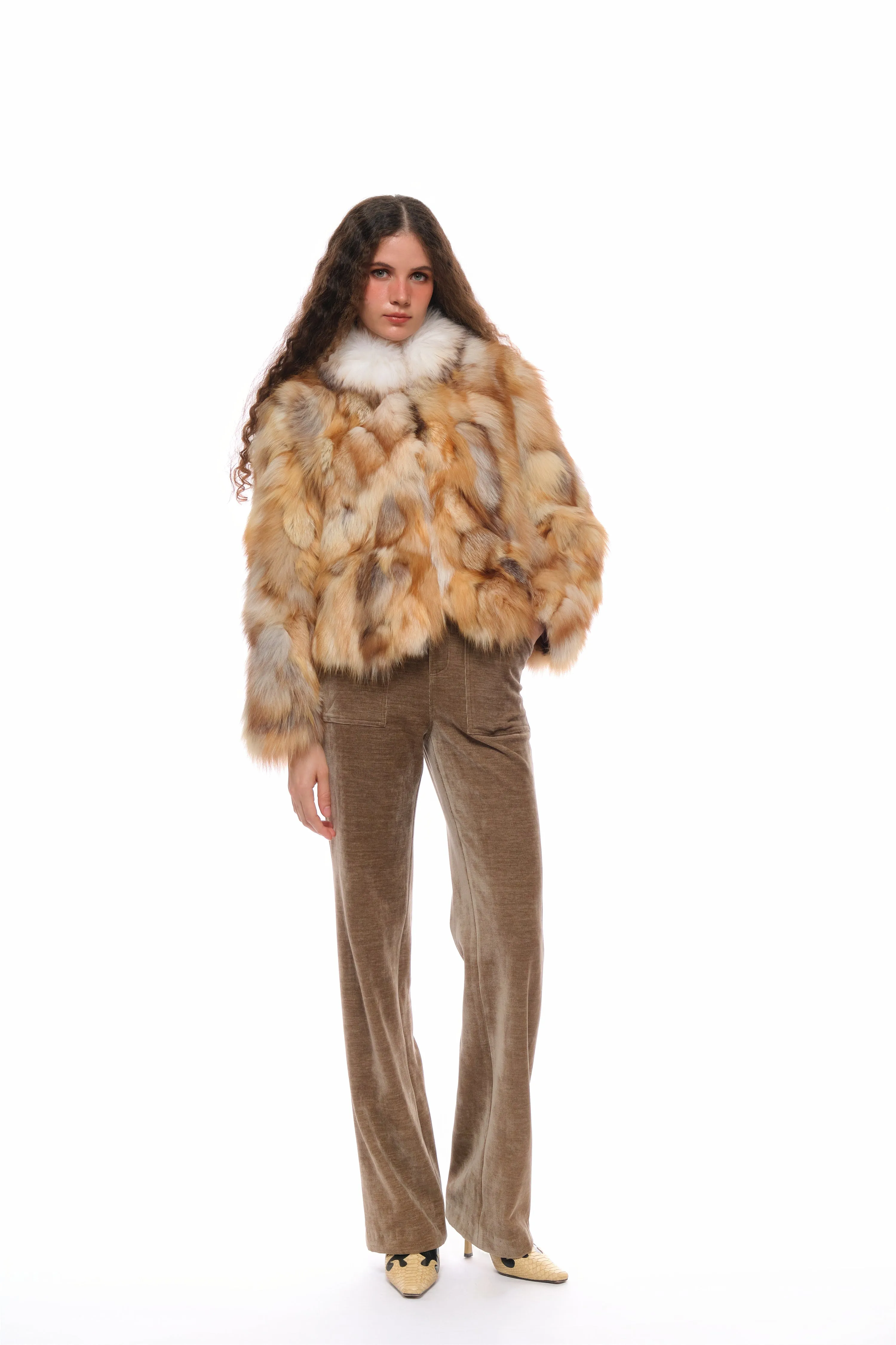 Iris Corduroy High-Waisted Pants in Coffee sold by PANN product image thumbnail 5