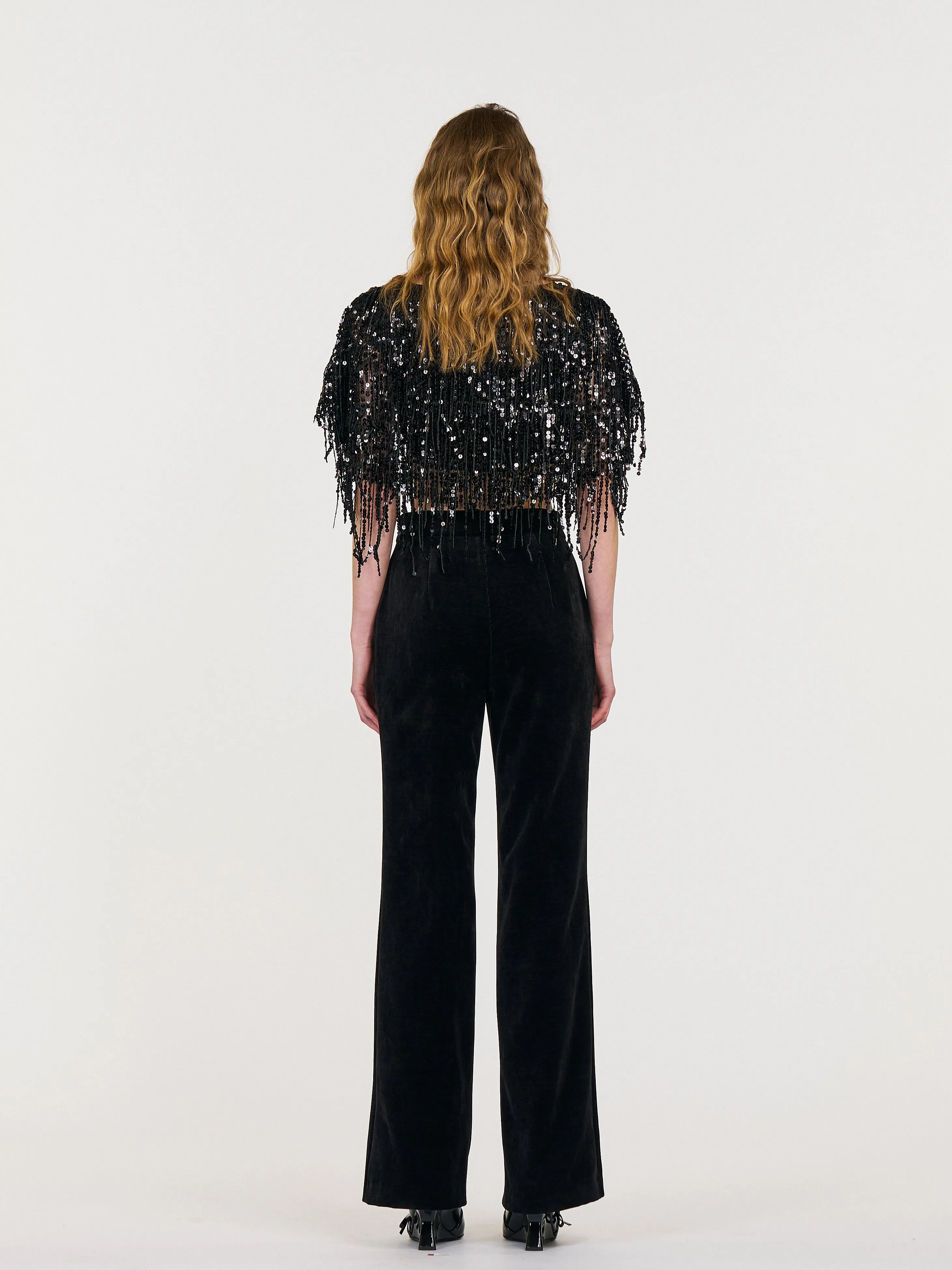 Kylie Reversible Sequin Cape sold by PANN product image thumbnail 4