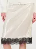 Rylee Sequin Lace Panel Midi Skirt sold by PANN