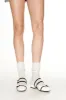 Melanie Lace-up Flats in White sold by PANN