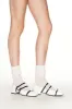 Melanie Lace-up Flats in White sold by PANN
