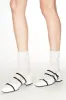Melanie Lace-up Flats in White sold by PANN