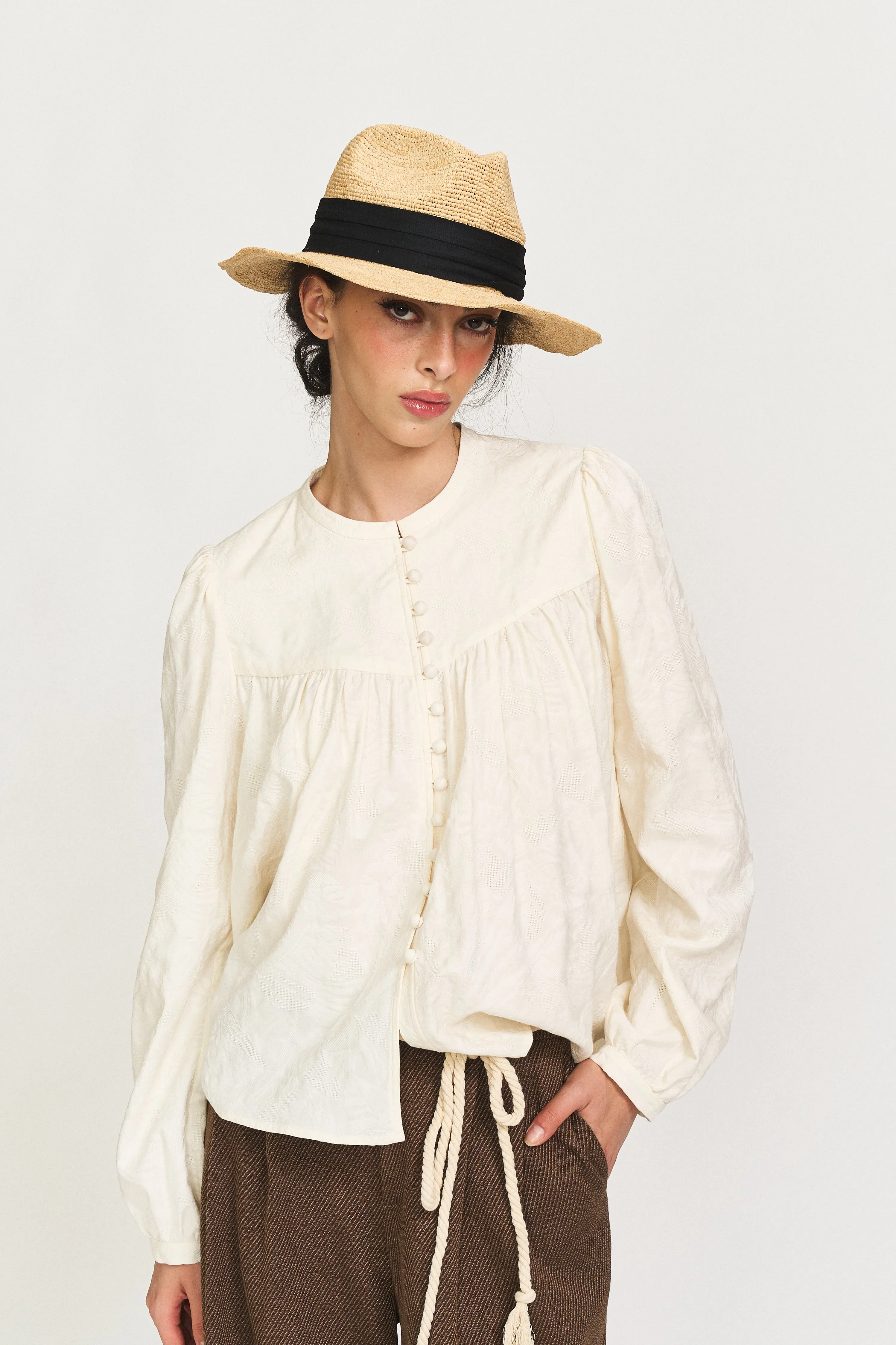 Jane Jacquard Pattern Blouse sold by PANN product image thumbnail 2