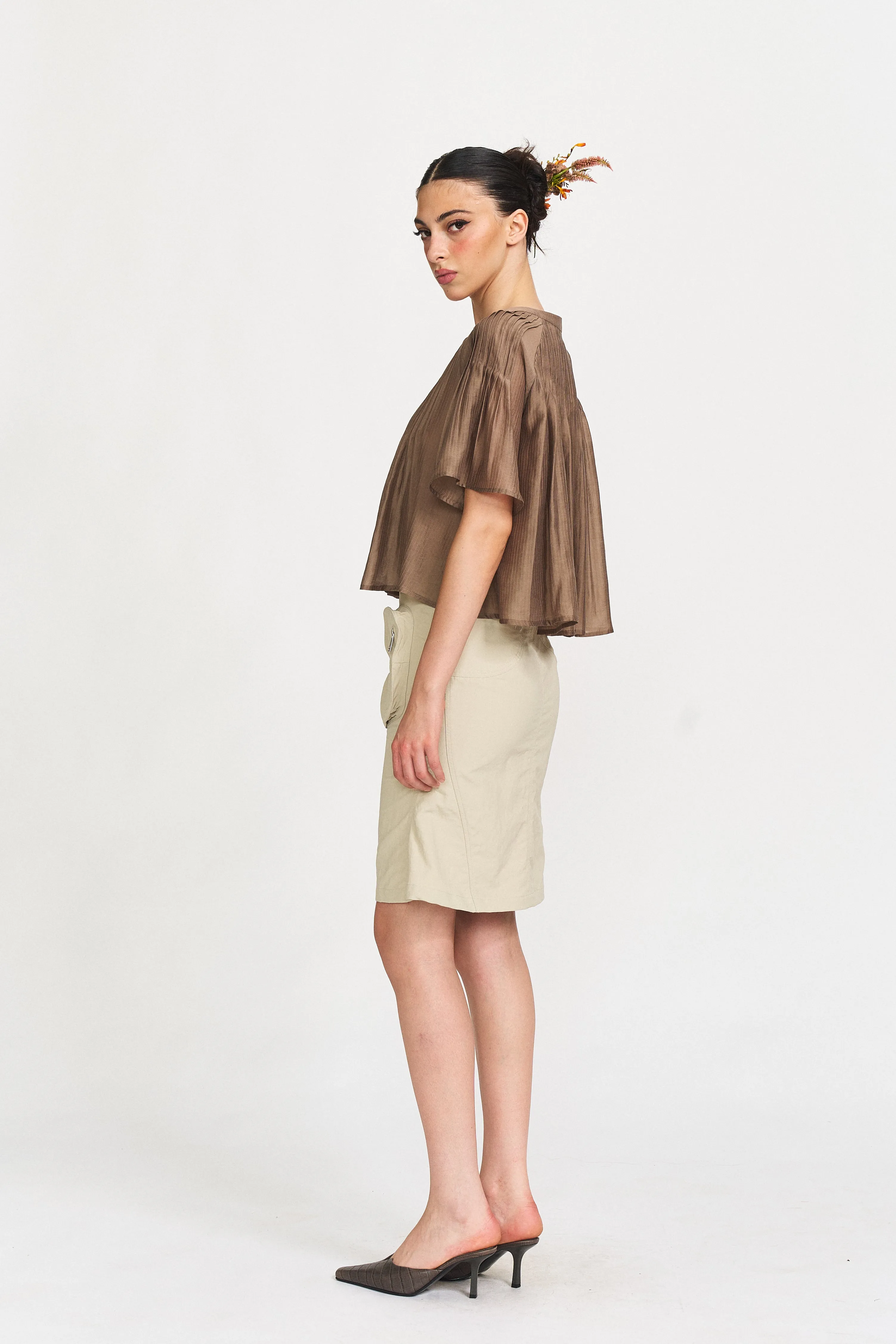 Dia High-Waisted Utility Skirt sold by PANN product image thumbnail 5