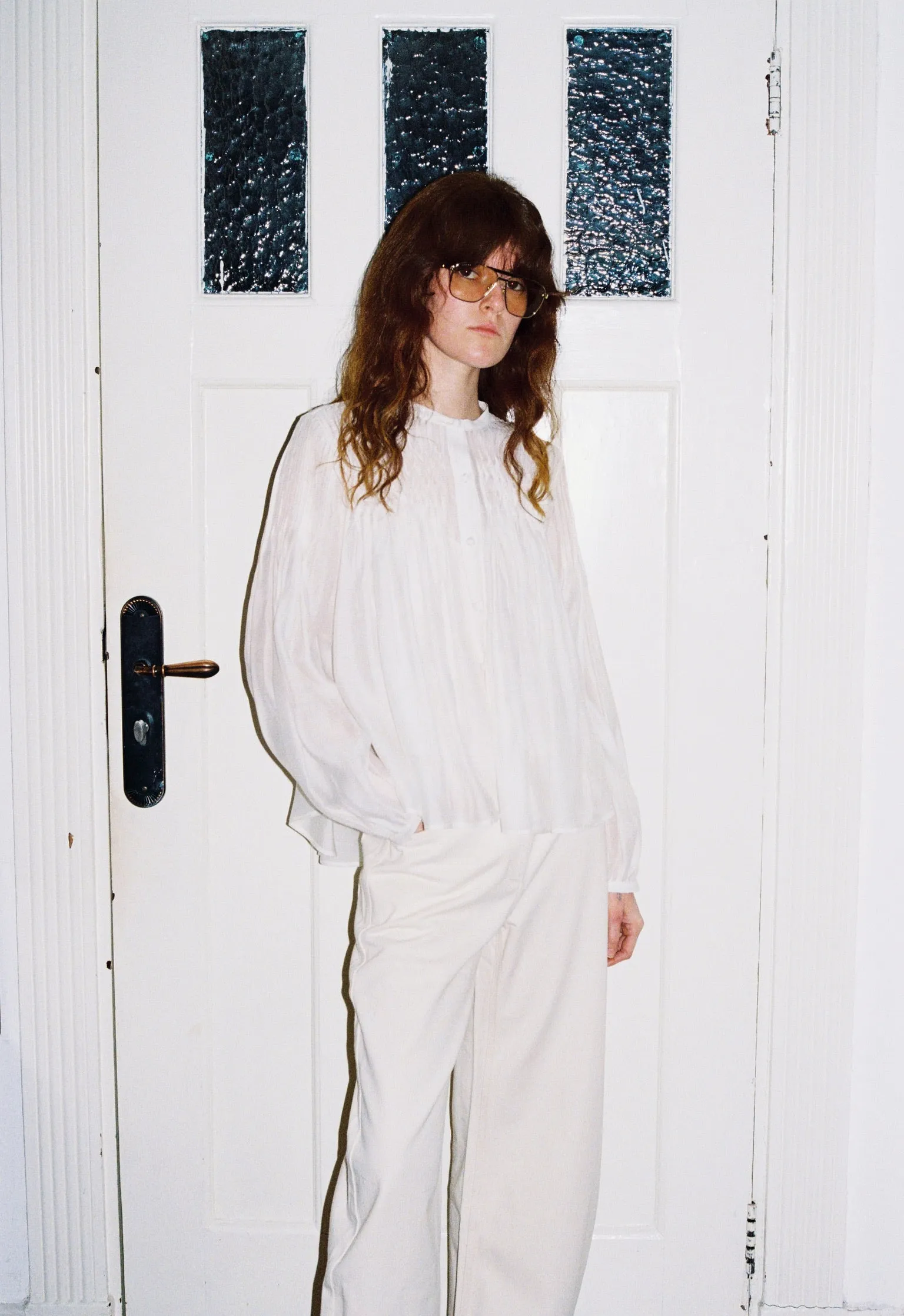 Claire Pleated Bohemian Blouse sold by PANN