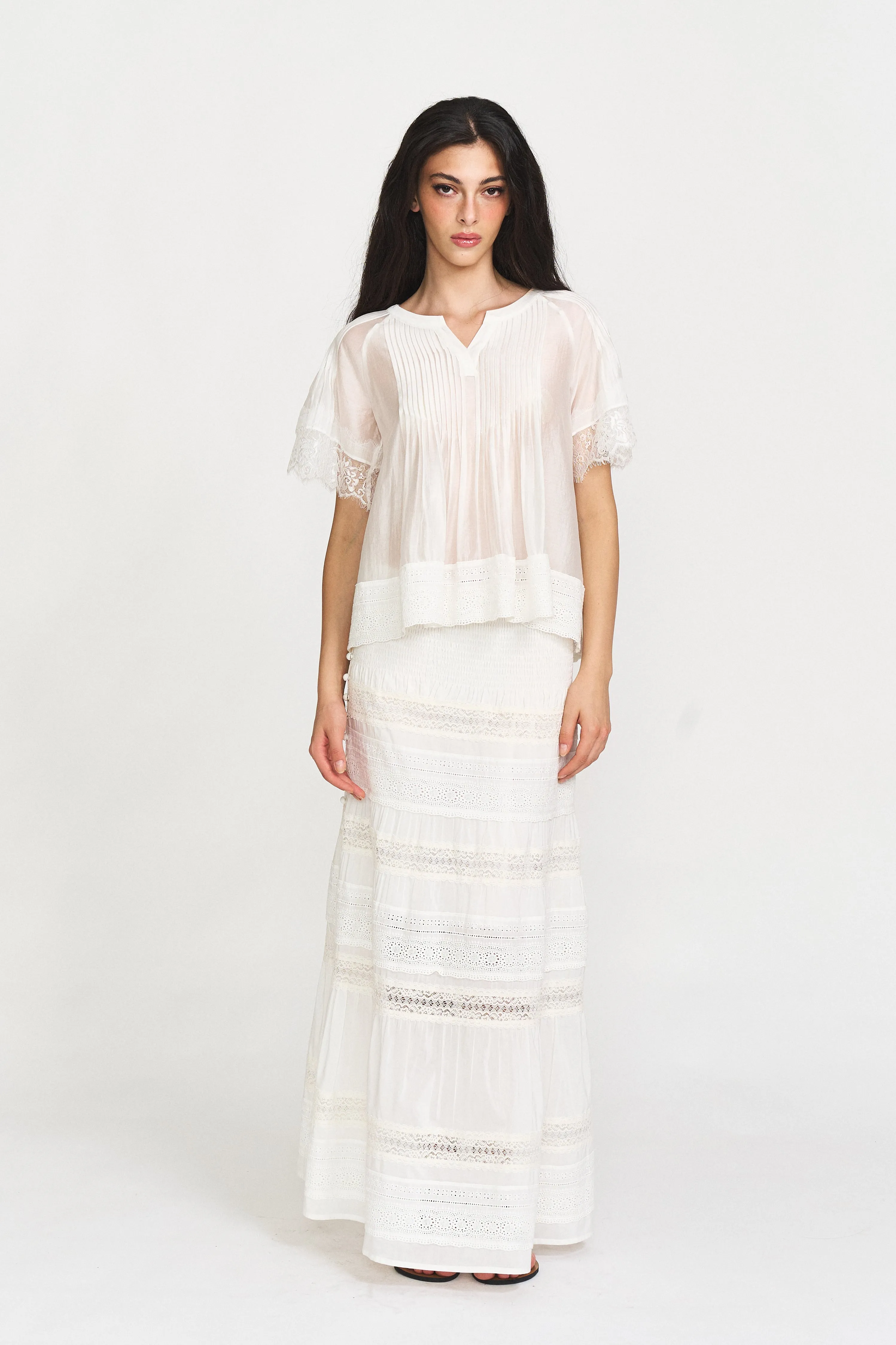 Cordelia Luxe Lace Maxi Skirt sold by PANN product image thumbnail 2