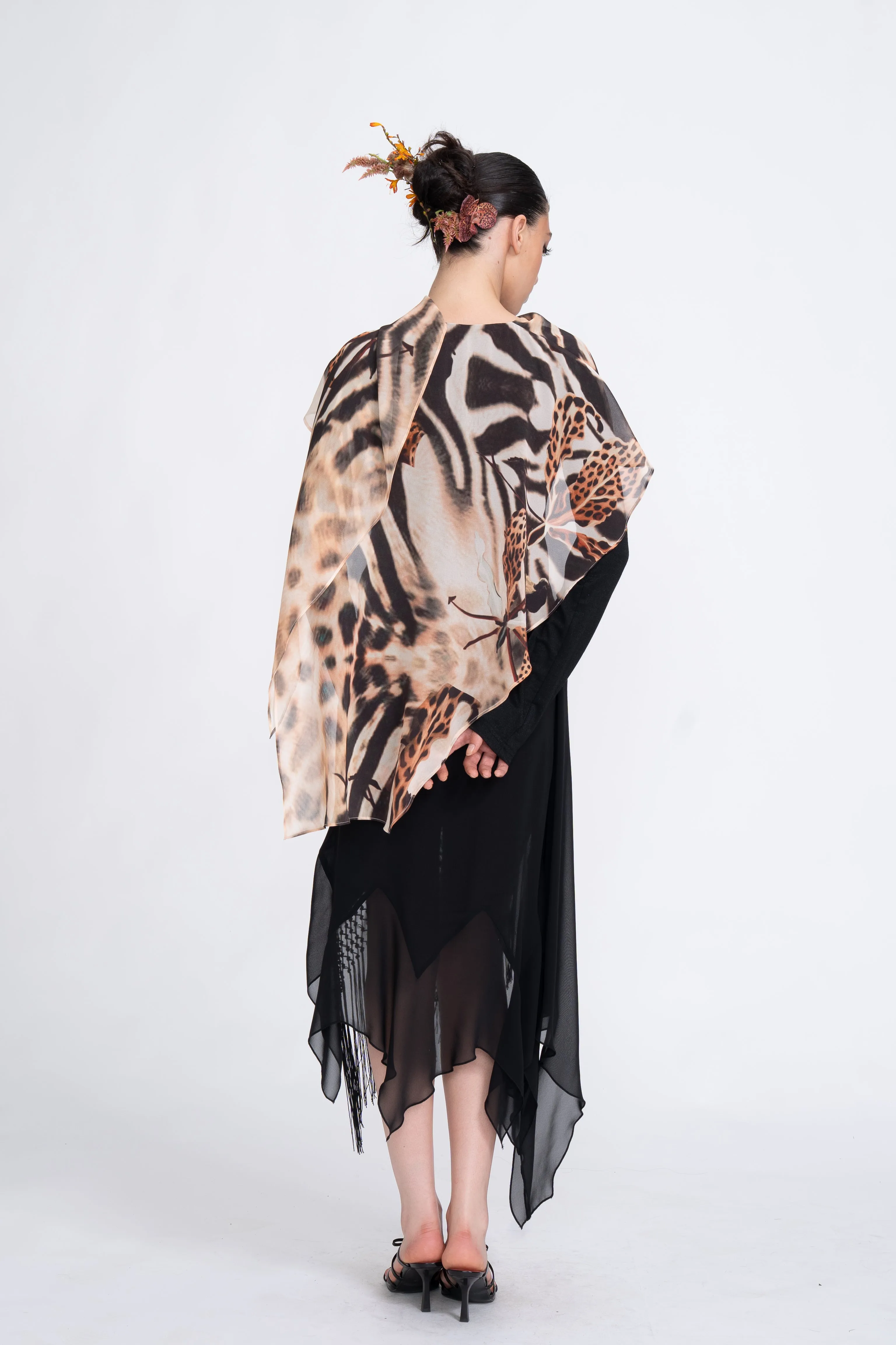 Peg Fringe Lace Mini Skirt in Black sold by PANN product image thumbnail 4