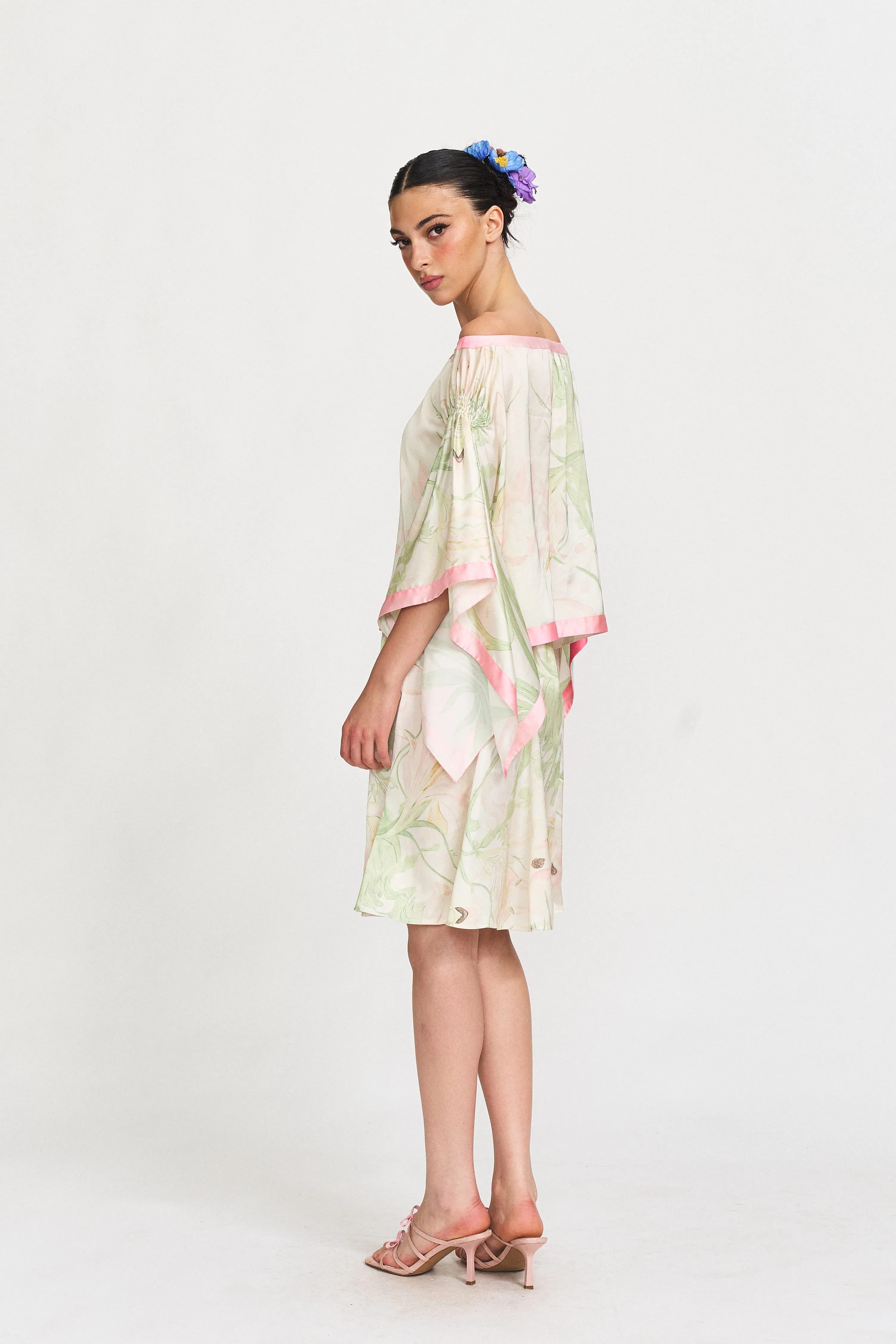 Ros Printed Vibrant Midi Skirt in Green sold by PANN product image thumbnail 3
