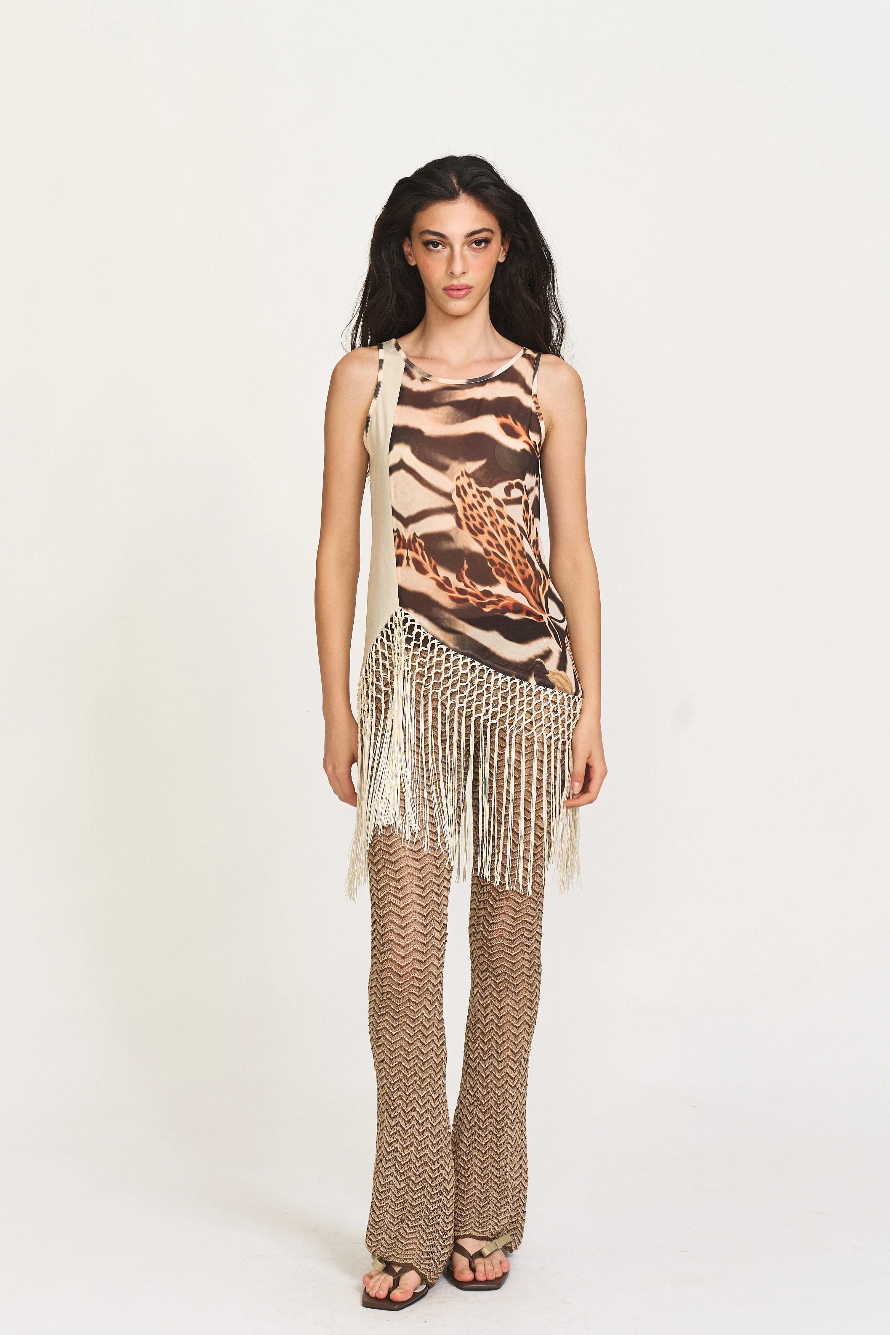 Effie Knit Hollow-Out Leggings sold by PANN