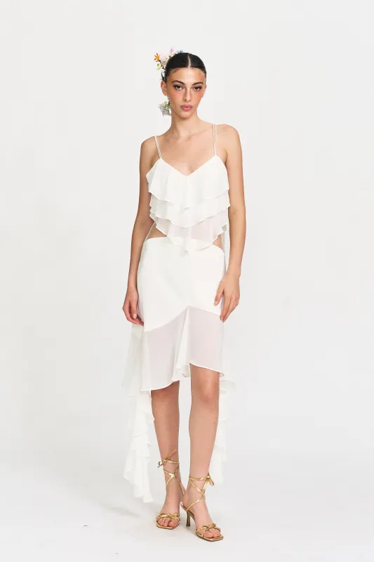 Willa Layered Ruffle Dress sold by PANN
