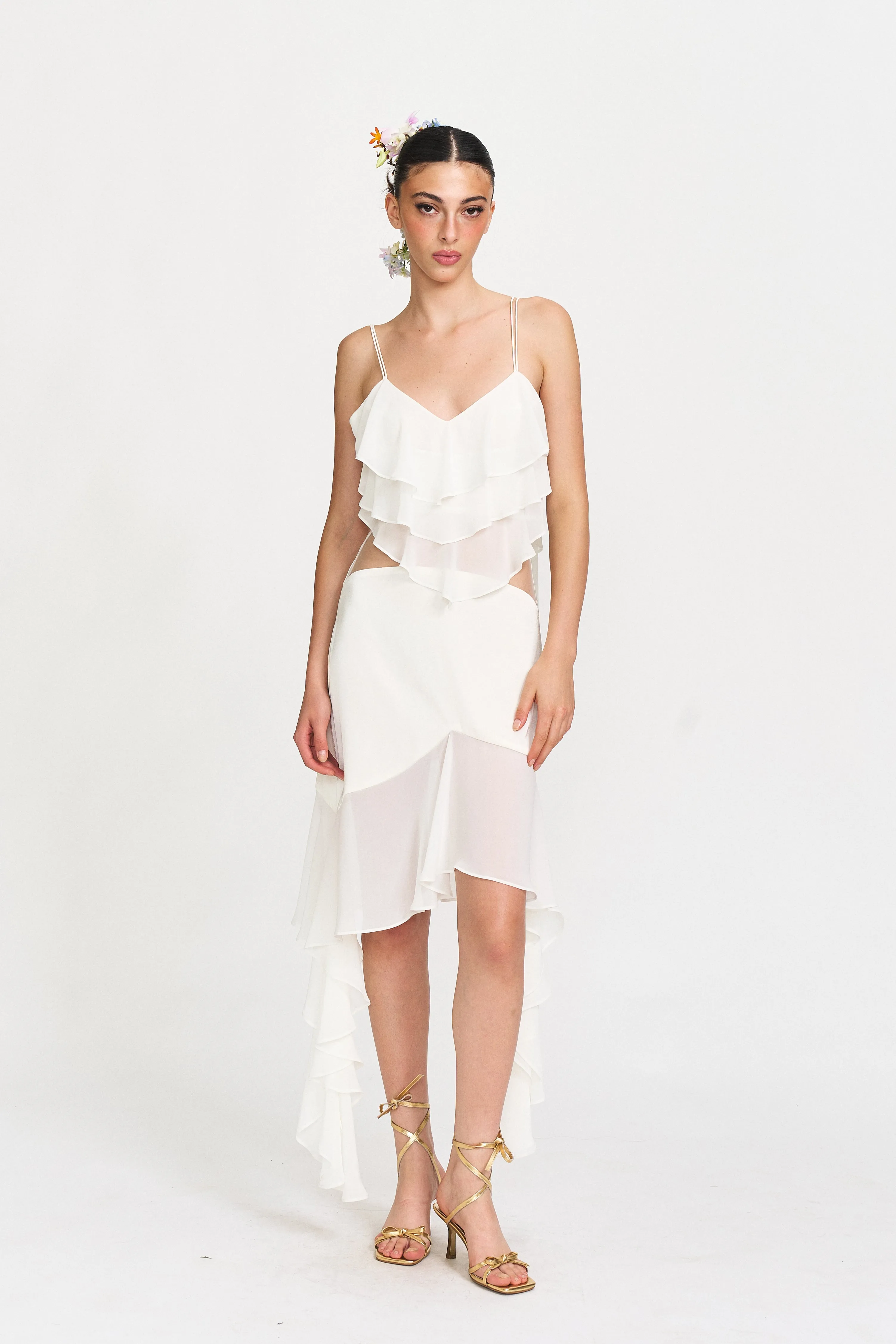 Willa Layered Ruffle Dress sold by PANN