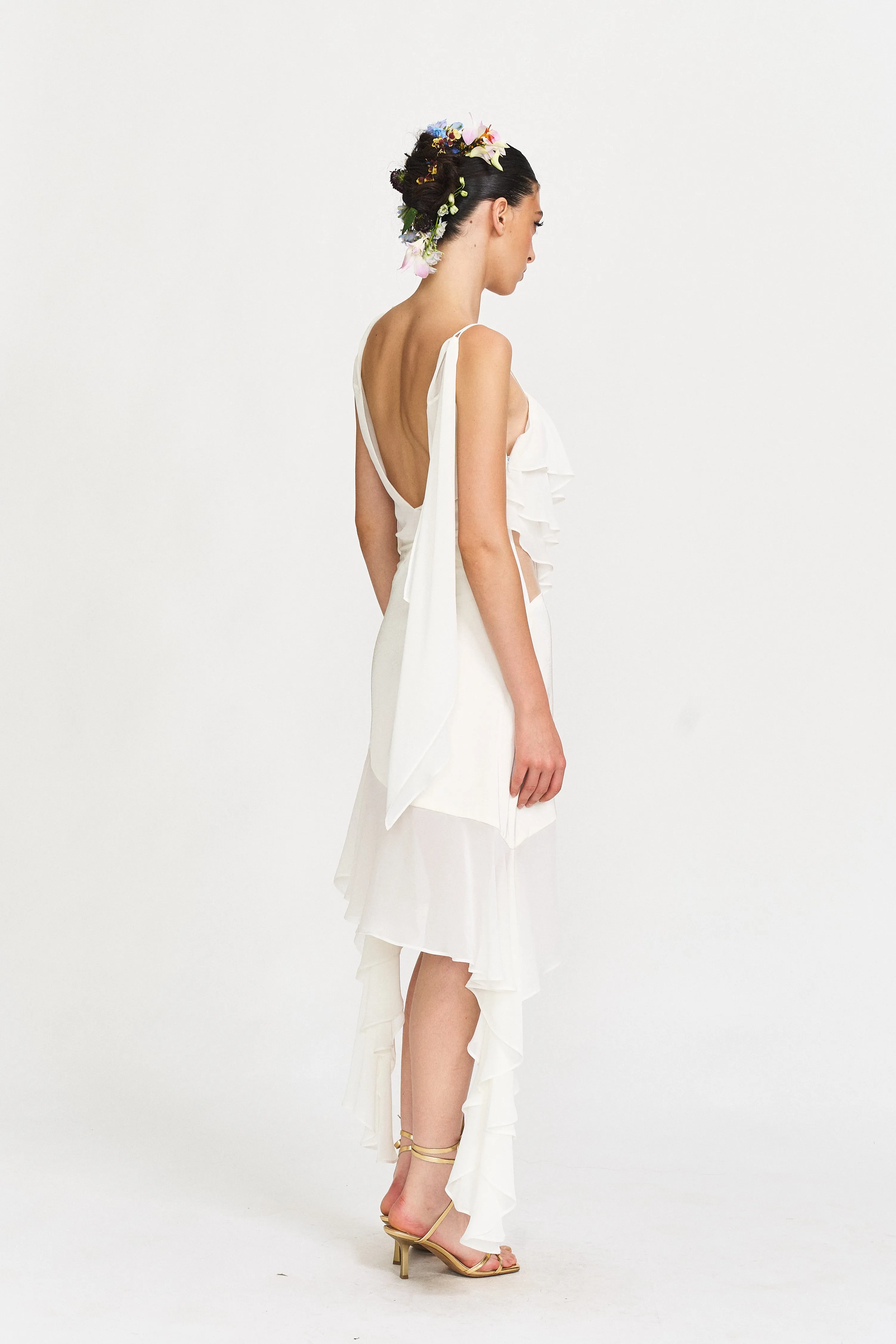Willa Layered Ruffle Dress sold by PANN product image thumbnail 4