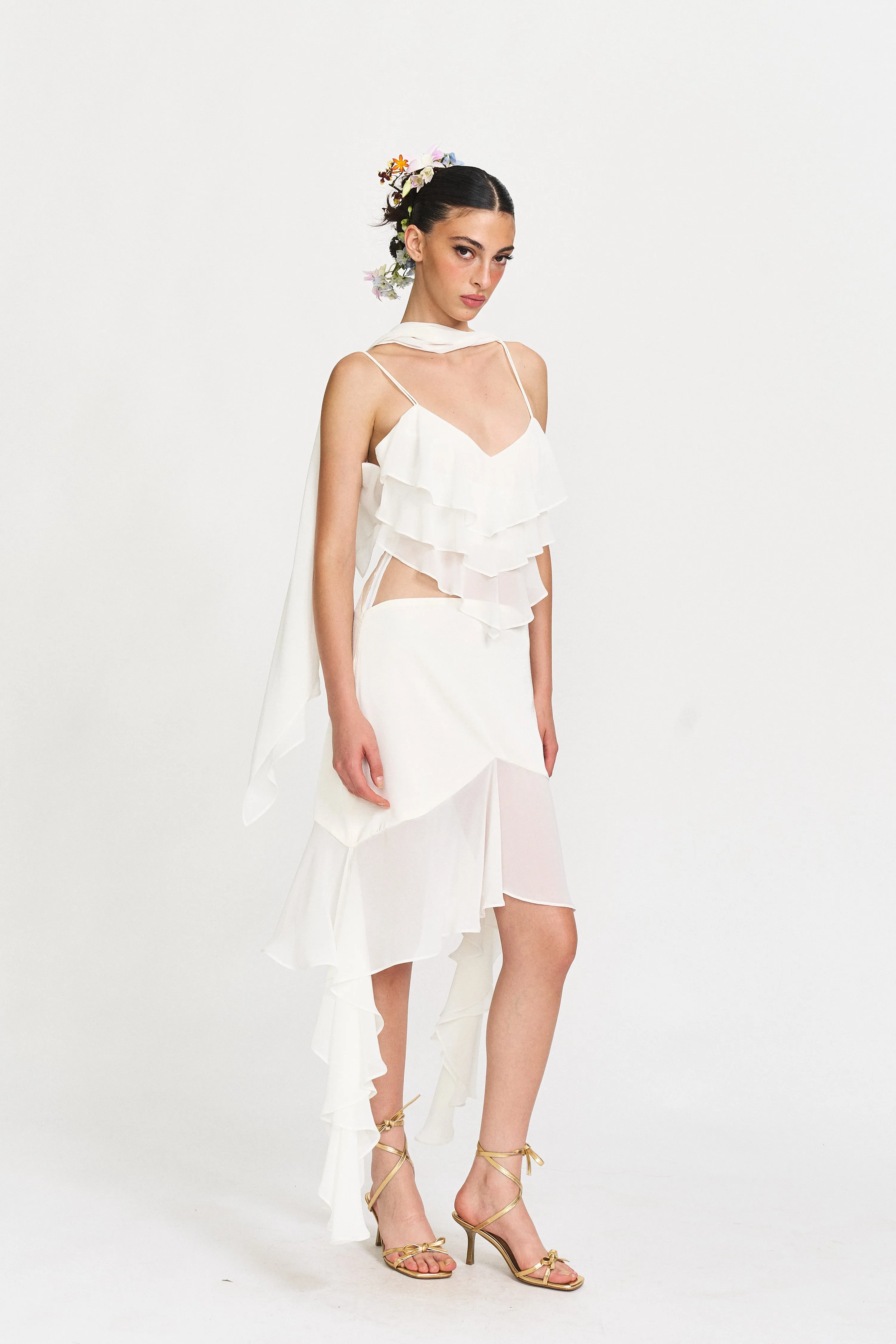Willa Layered Ruffle Dress sold by PANN product image thumbnail 2