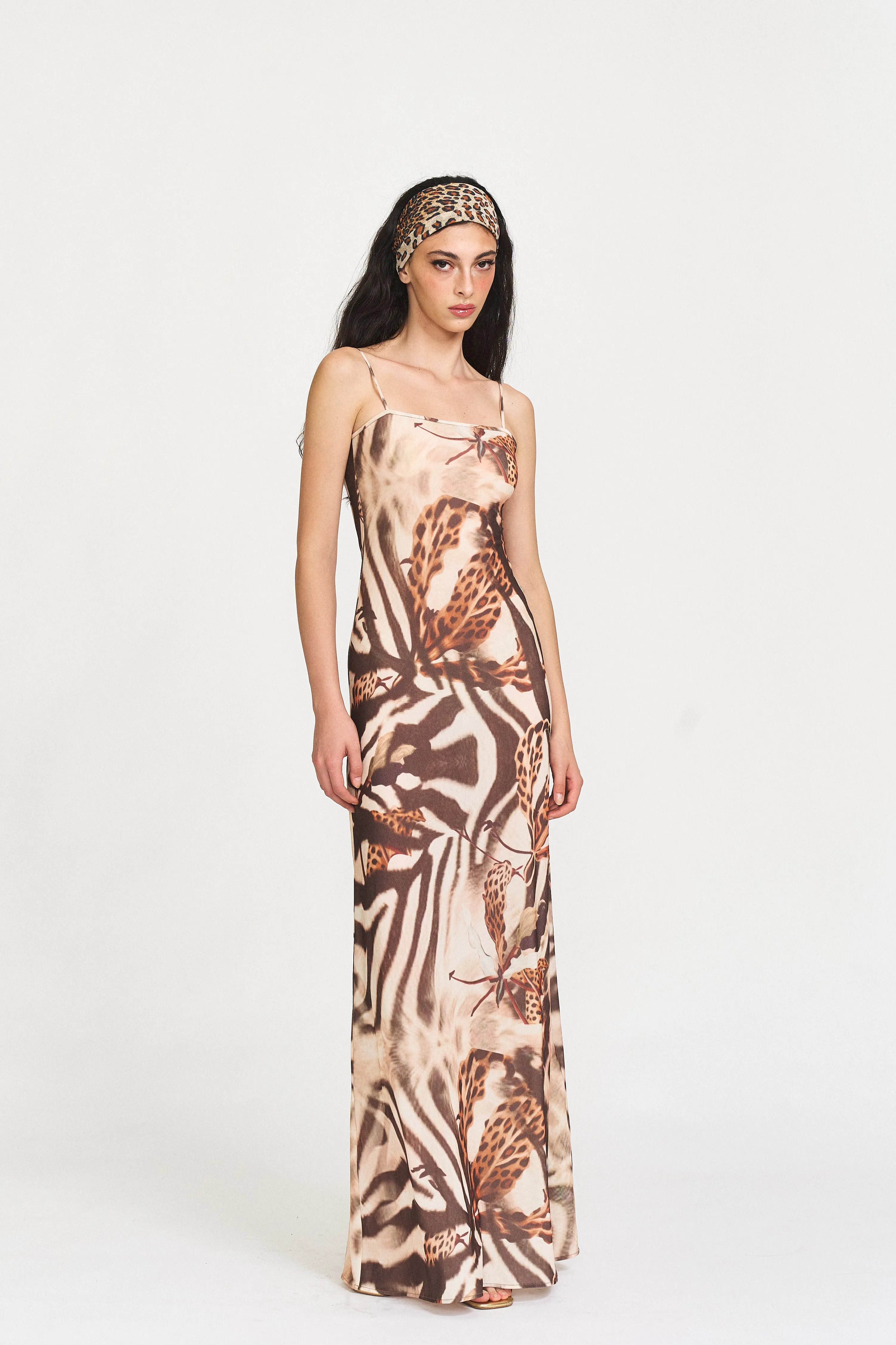 Sable Jungle Fitted Maxi Dress sold by PANN product image thumbnail 5