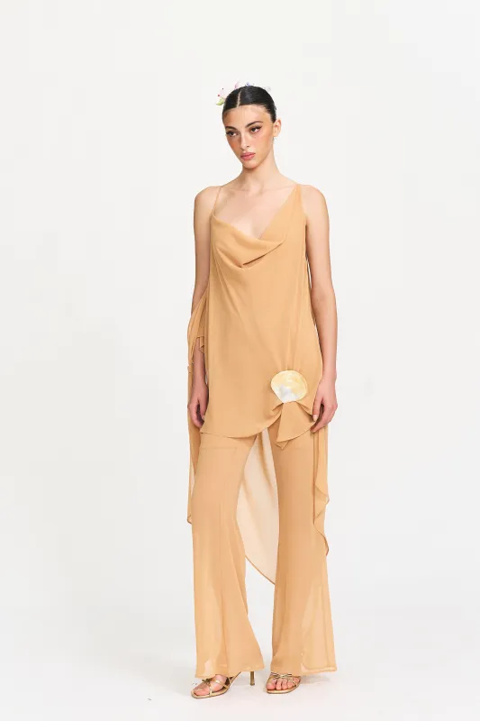 Asha Draped Jumpsuit sold by PANN