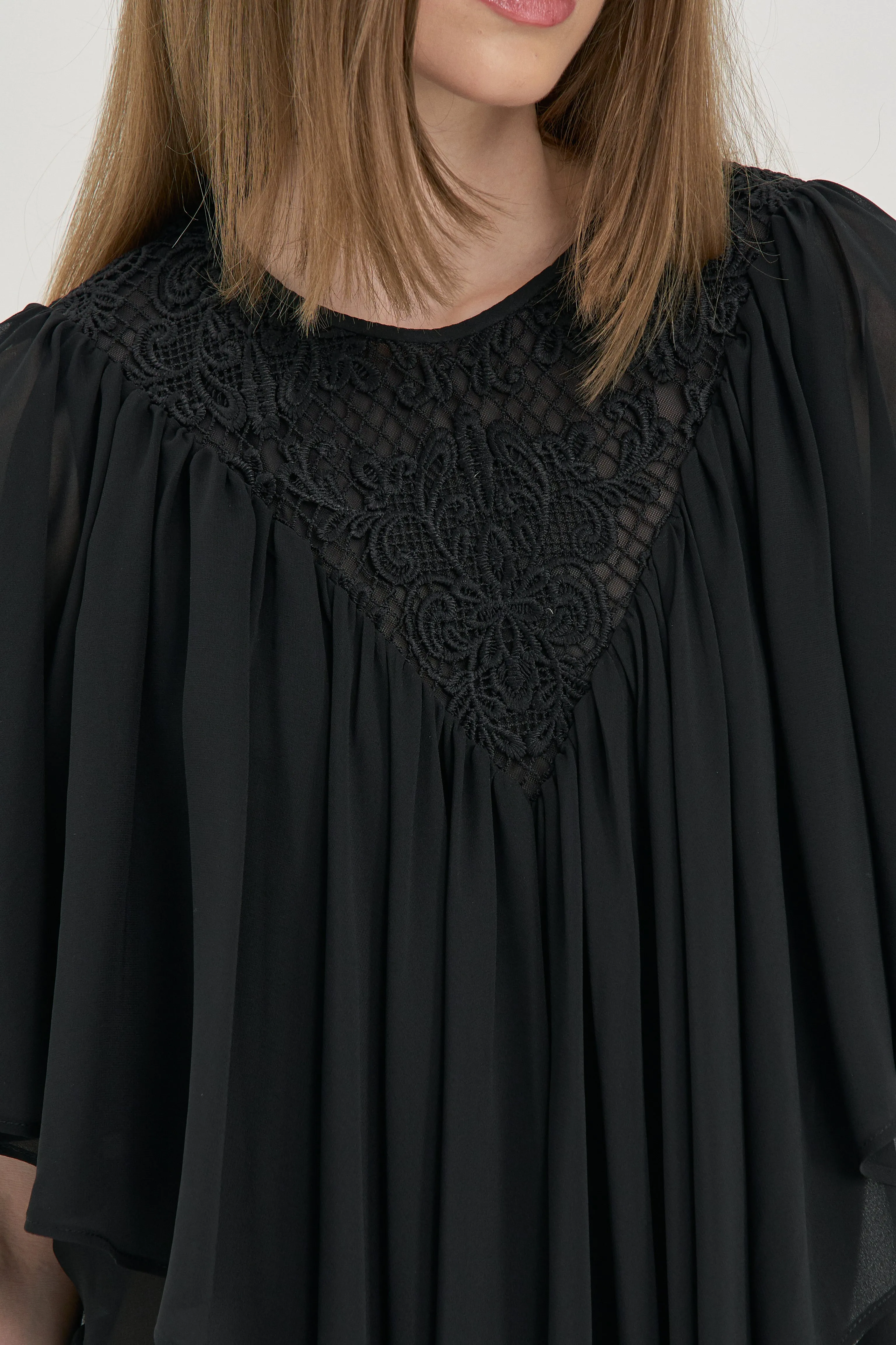 Echo Cloud Lace Cape Top sold by PANN product image thumbnail 5