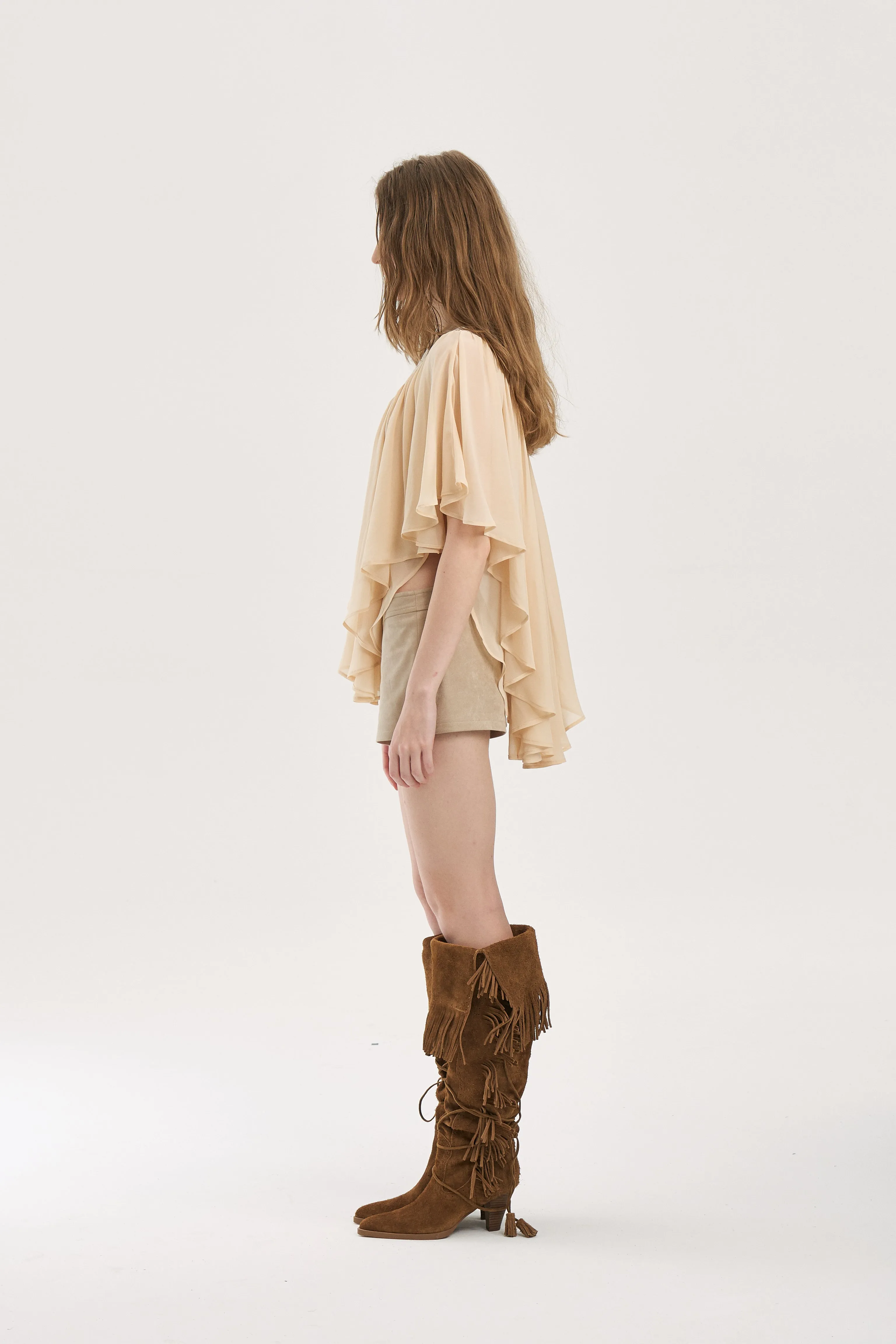 Echo Cloud Lace Cape Top sold by PANN product image thumbnail 2