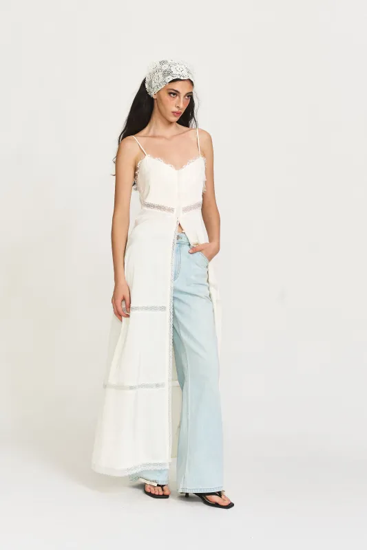 Hollis Lace-Trimmed Dress sold by PANN