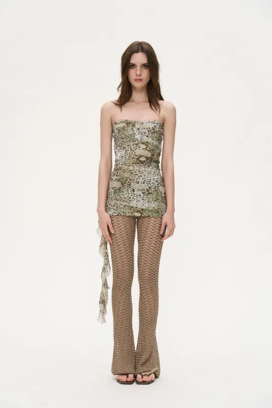 Oliva Leopard Print Mini Dress sold by PANN