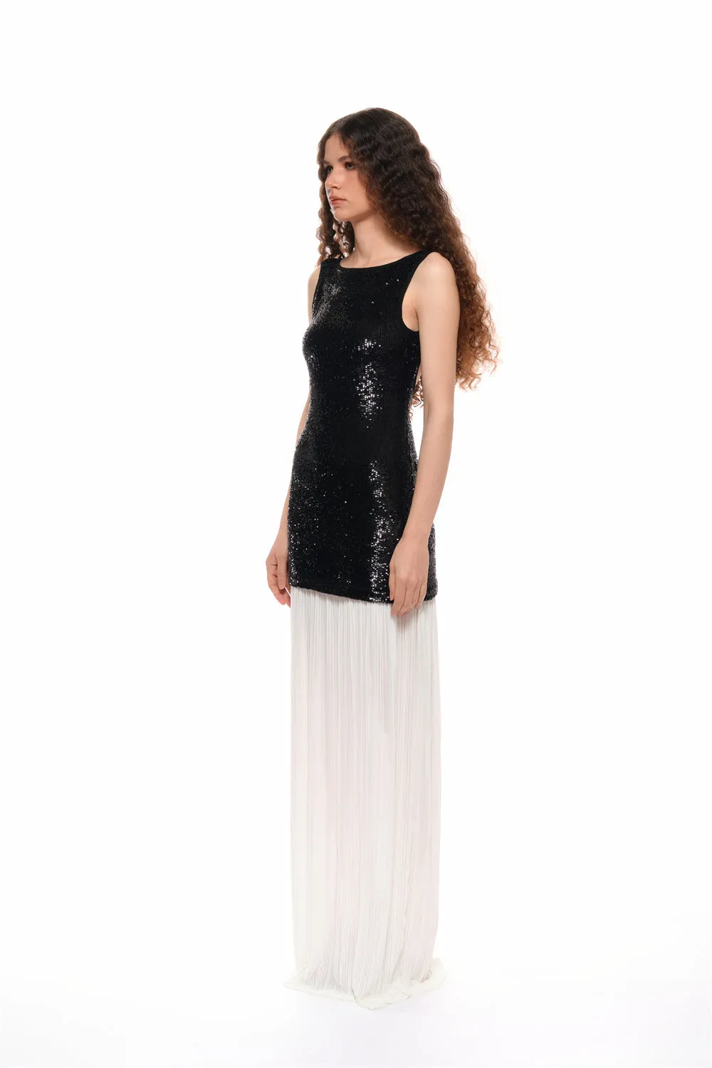 Adele Patchwork Backless Maxi Dress sold by PANN product image thumbnail 4