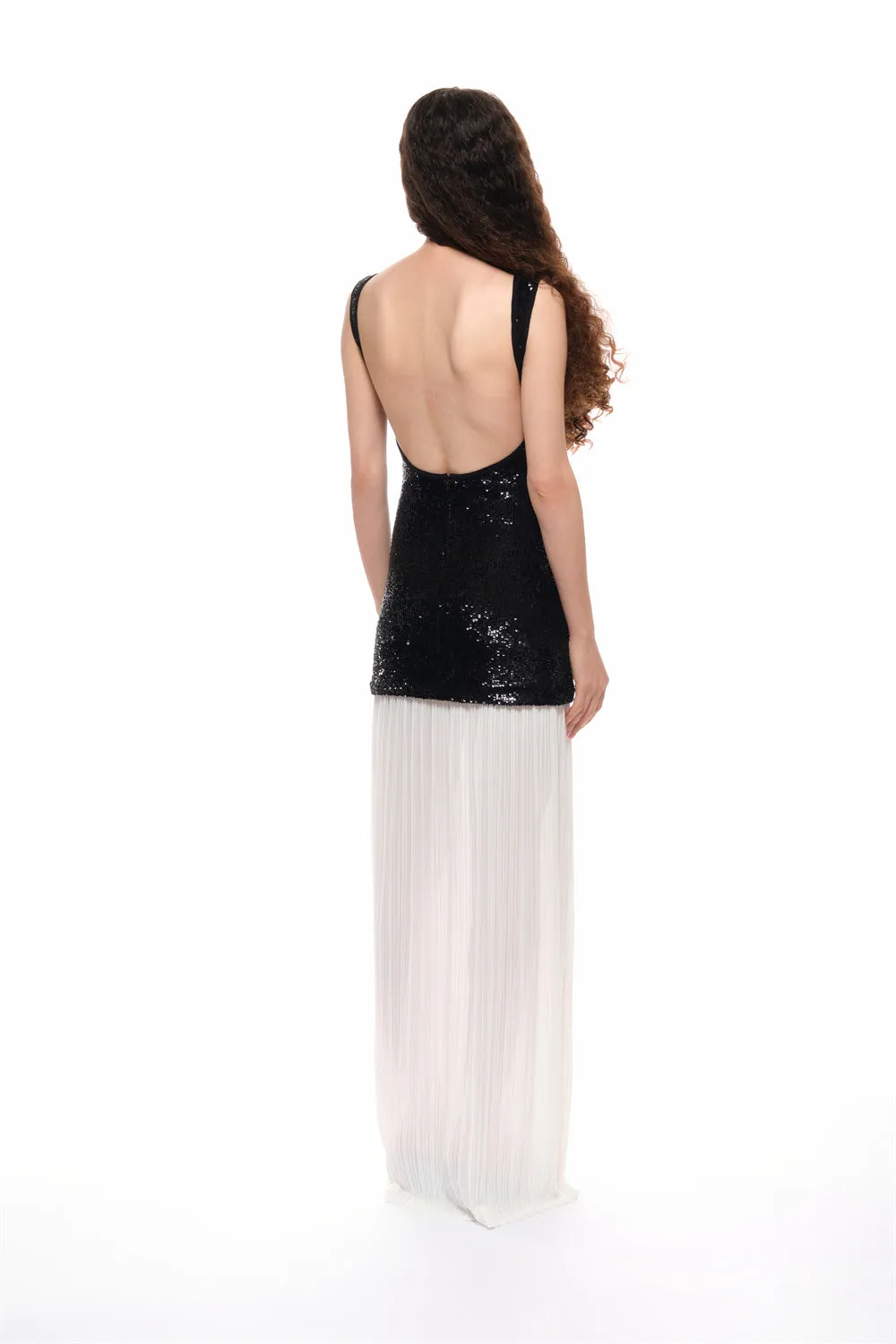 Adele Patchwork Backless Maxi Dress sold by PANN product image thumbnail 2