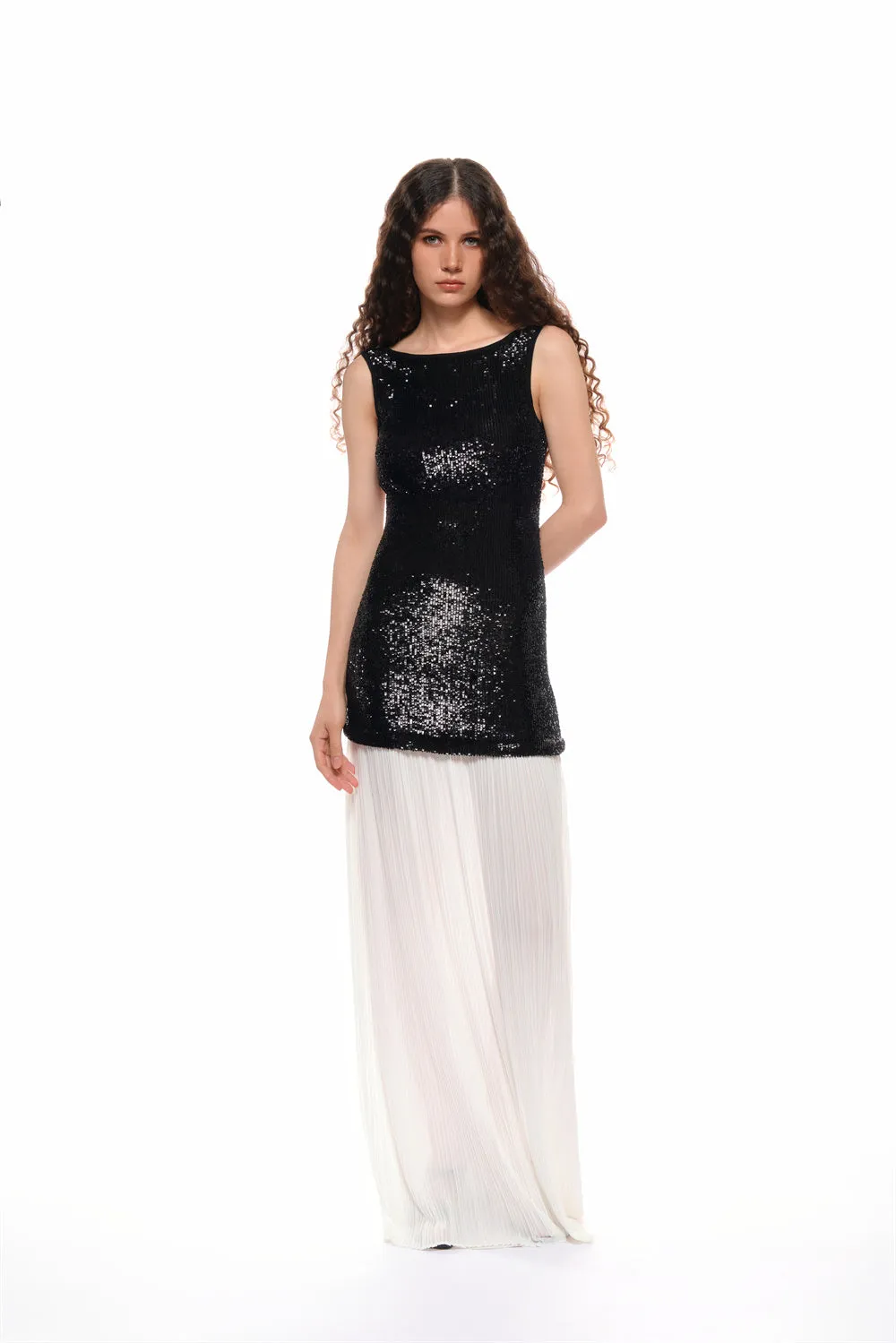 Adele Patchwork Backless Maxi Dress sold by PANN product image thumbnail 3