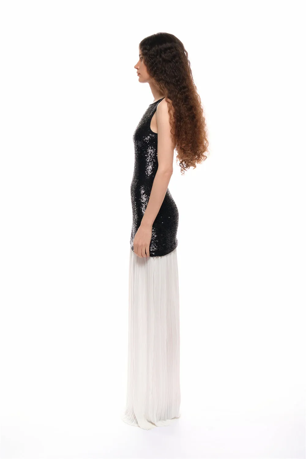 Adele Patchwork Backless Maxi Dress sold by PANN product image thumbnail 5