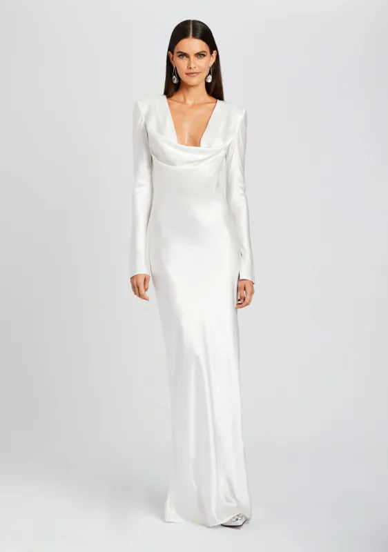 Anna Cowl Evening Dress sold by Retrofete