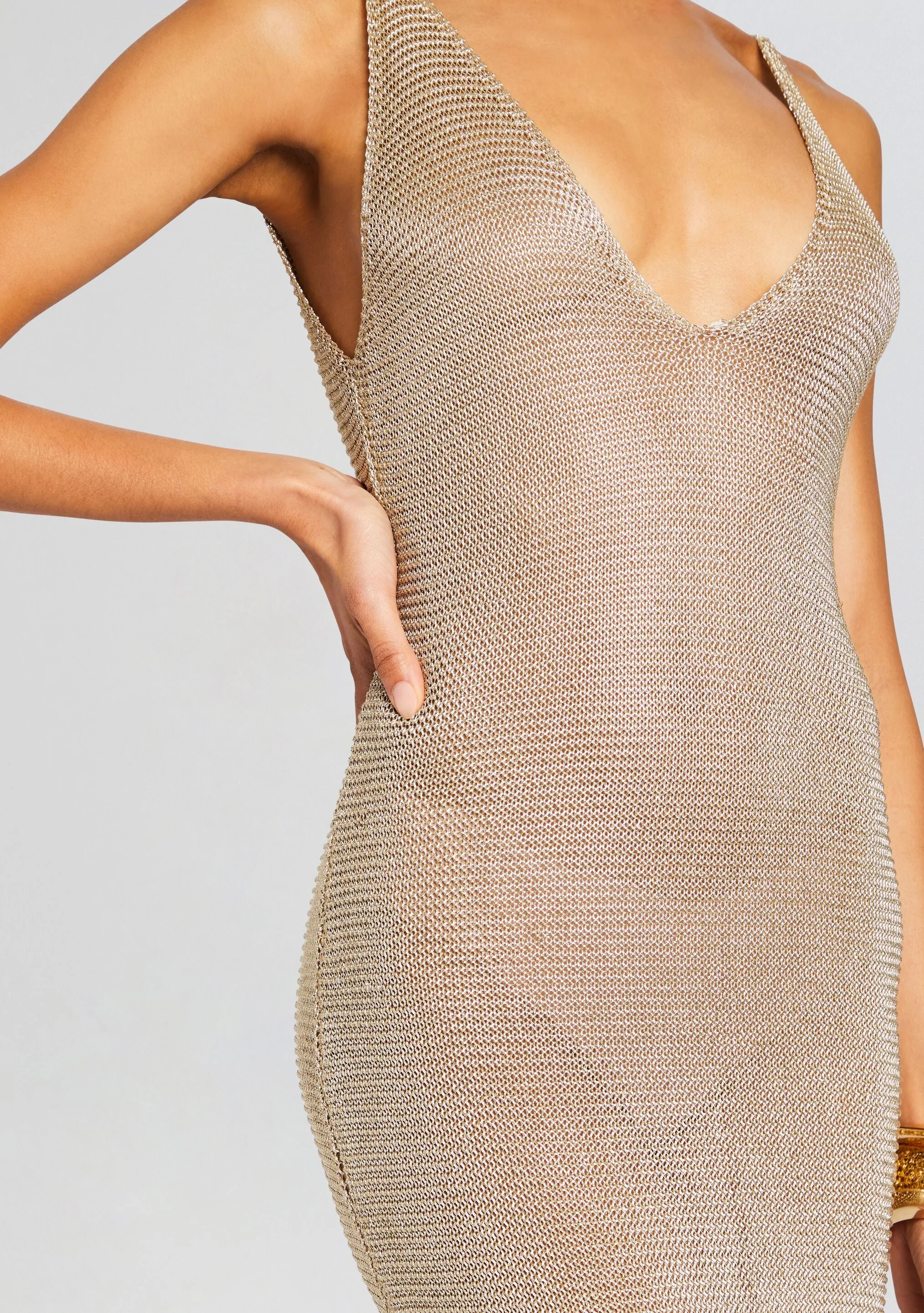 Metallic Knit Dress sold by Retrofete product image thumbnail 2