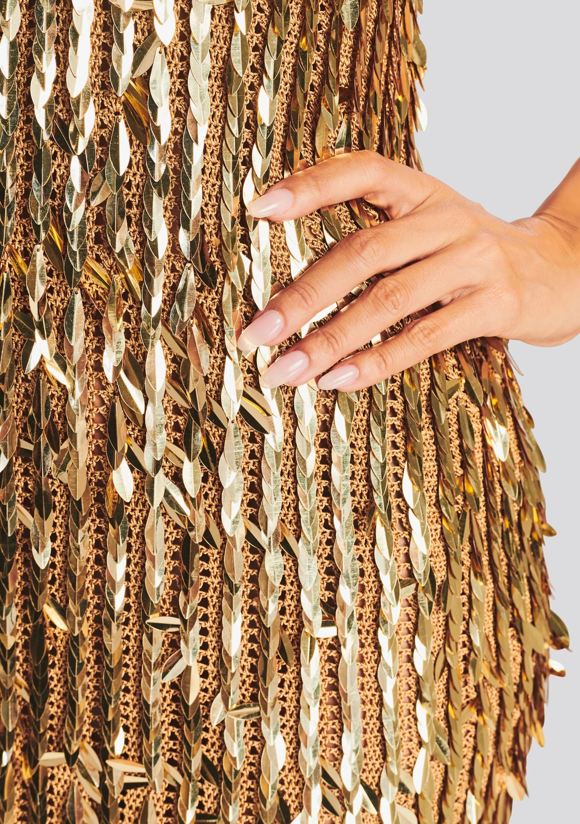 Saros Feather Sequin Crochet Dress sold by Retrofete product image thumbnail 2