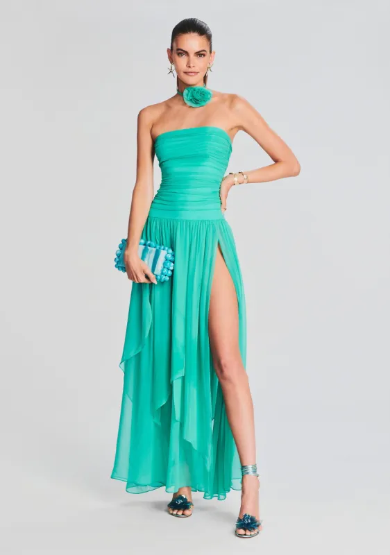 Perola Silk Chiffon Dress sold by Retrofete