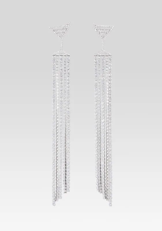Martini Drop Crystal Earring sold by Retrofete