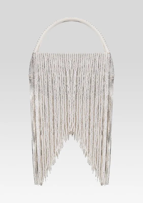Estel Medium Pearl Fringe Bag sold by Retrofete