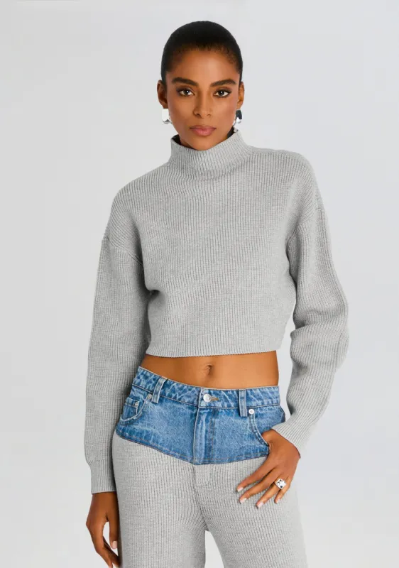 Carmen Mid Cropped Sweater sold by Retrofete