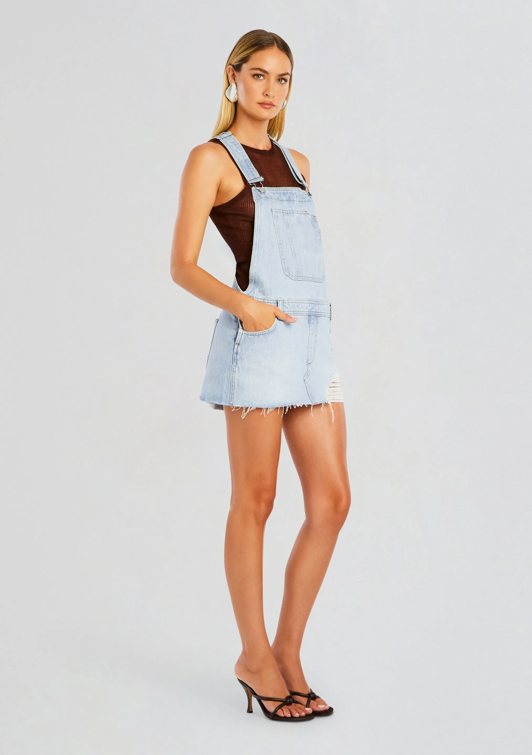 Moe Overall Mini Dress sold by Retrofete product image thumbnail 3