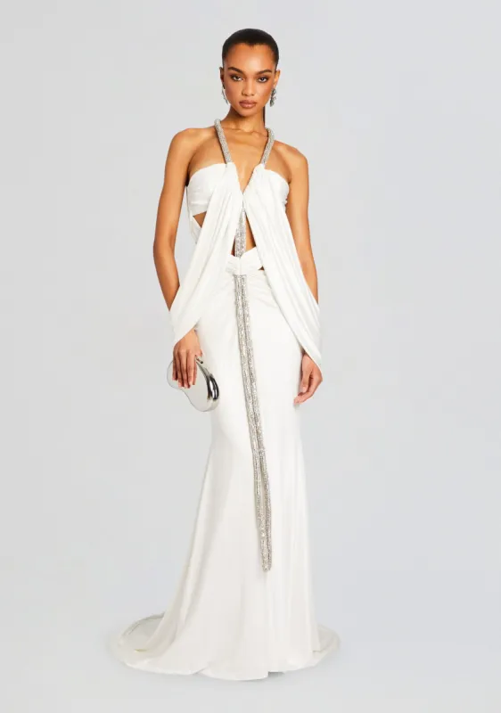 Gaia Embellished Dress sold by Retrofete