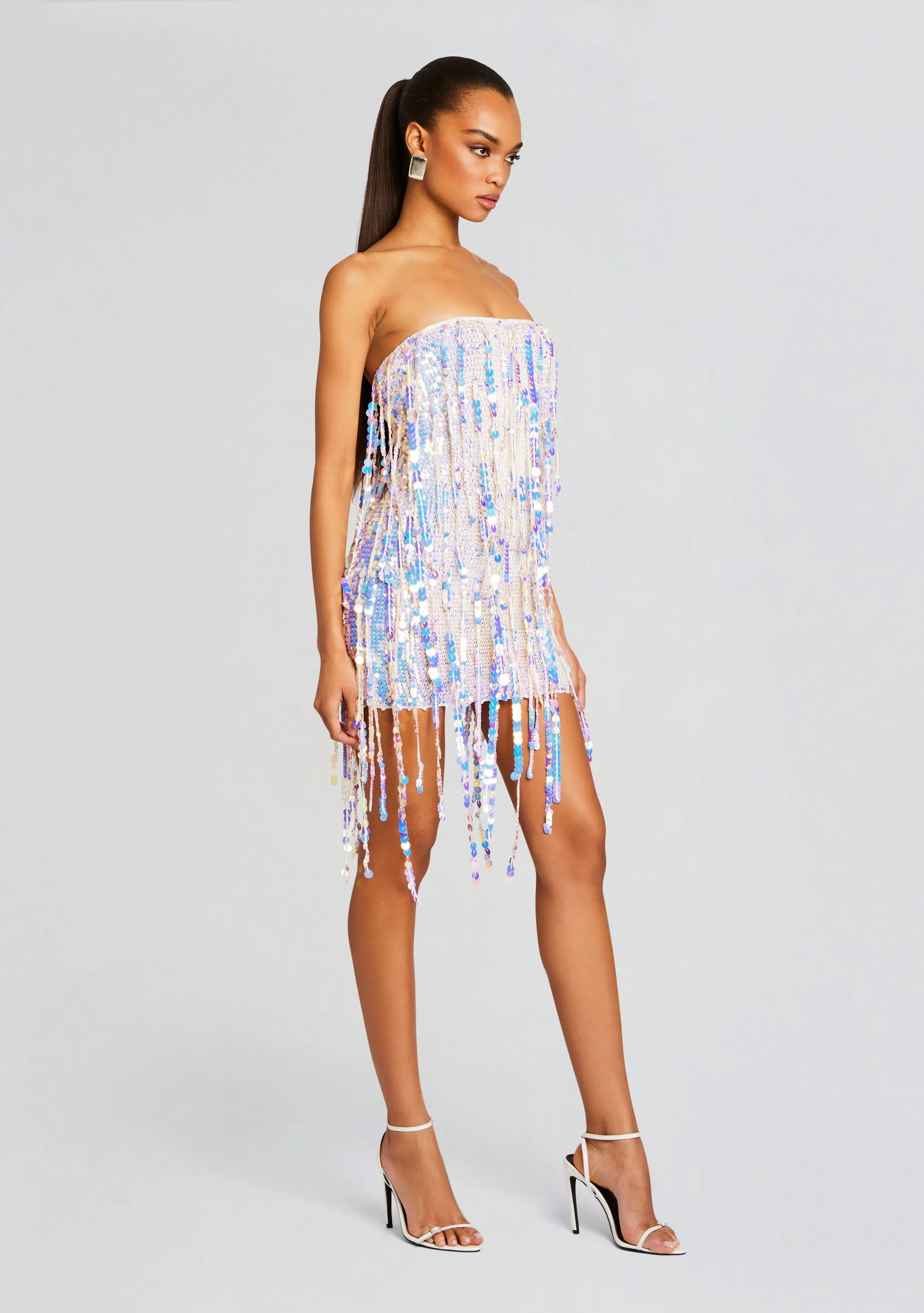 Shira Sequin Fringe Crochet Dress sold by Retrofete product image thumbnail 3