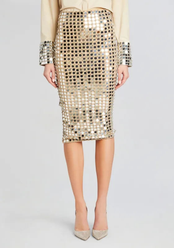 Brelan Embellished Skirt sold by Retrofete