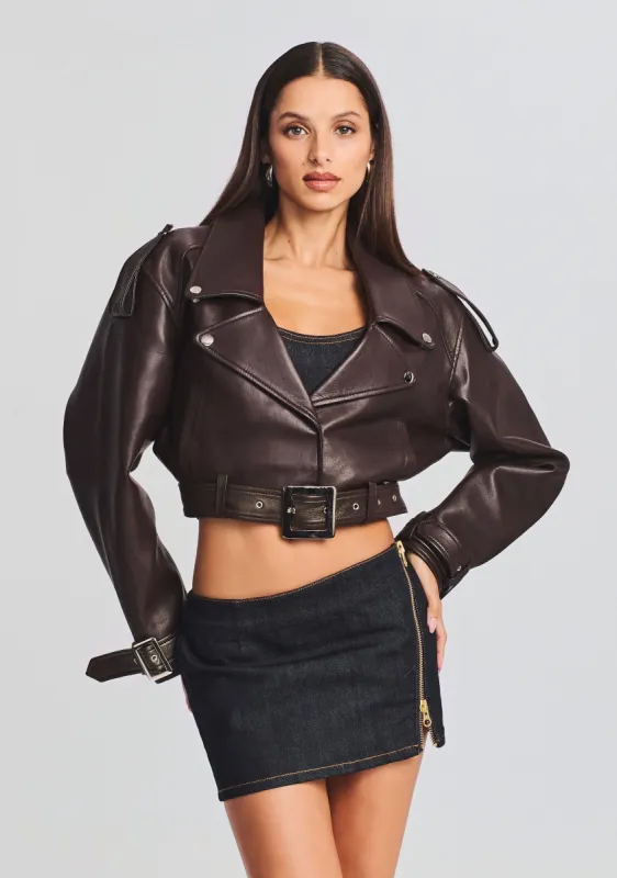 Victoria Leather Jacket sold by Retrofete