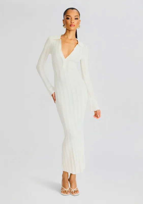 Azula Rib Knit Maxi Dress sold by Retrofete