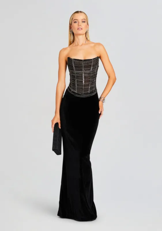 Mariah Embellished Dress sold by Retrofete