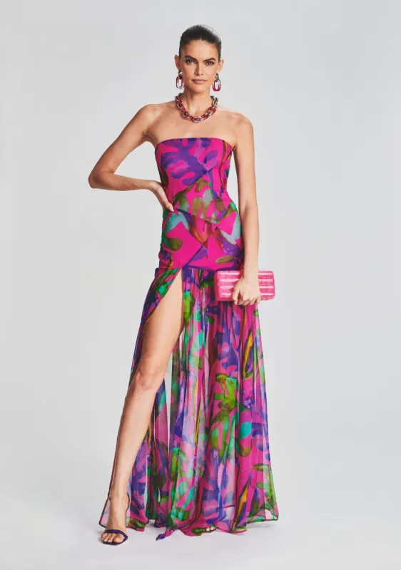 Nicole Silk Chiffon Dress sold by Retrofete