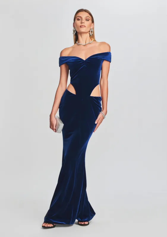 Giada Velvet Dress sold by Retrofete
