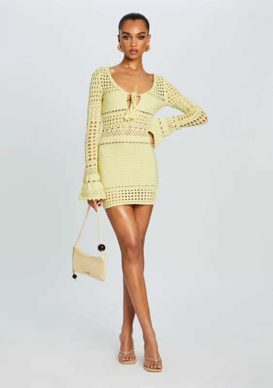 Peony Knit Crochet Dress sold by Retrofete